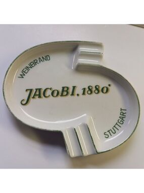 Vintage Thomas Germany Jacobi 1880 Ashtray 1960s MCM Porcelain Barware